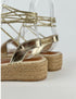 SIMON BRONZ İPLİ HASIR SANDALET
